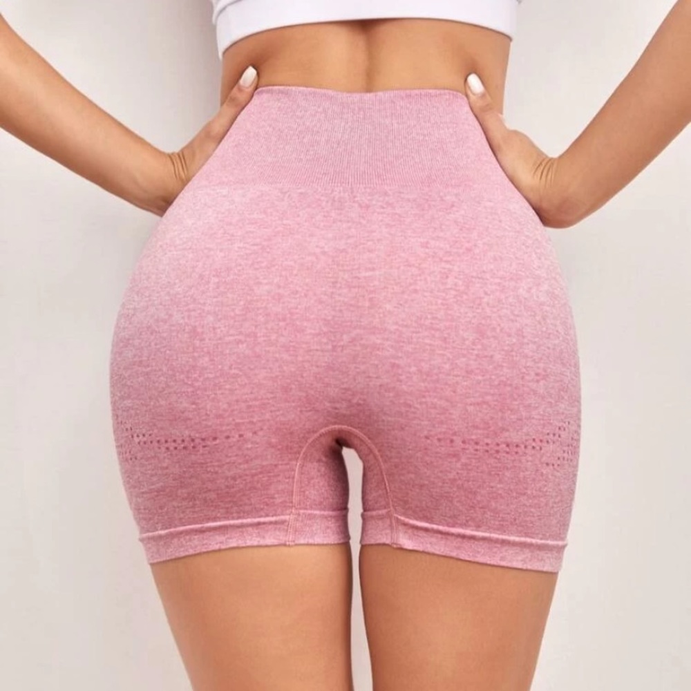 ‼️SOLD‼️ Pink gym biker shorts - Picture 2 of 7